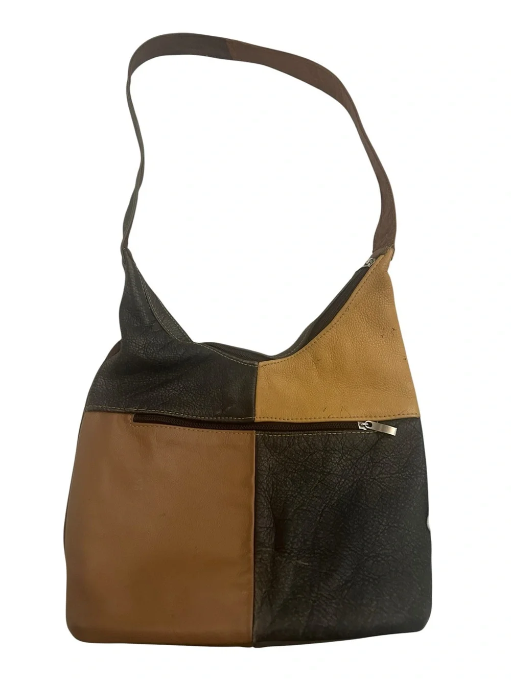 Boho Vintage Patchwork Leather Shoulder Bag